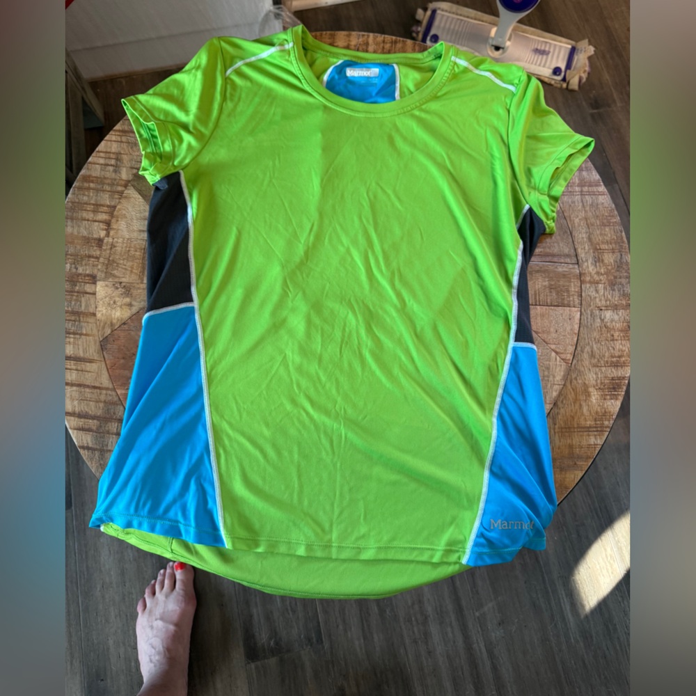 Marmot Lime and Sky Performance Tee